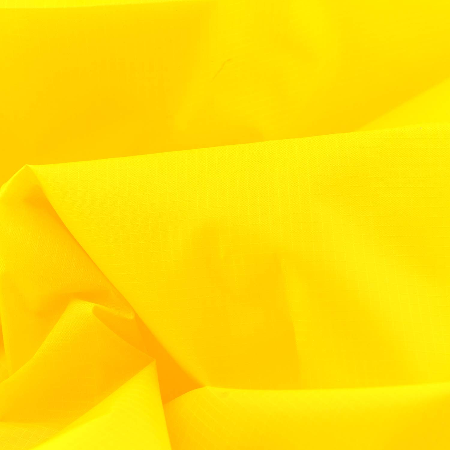 Rose Flavor Nylon Ribstop Waterproof Fabric 1.7OZ 70D 58“ by 1 Yard(Yellow)