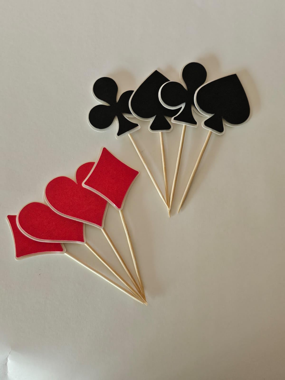 The Banner Company | Set of 32 Casino Cupcake Toppers | Exciting Party Decorations | Birthday Cake Picks | Casino Night Celebration Supplies