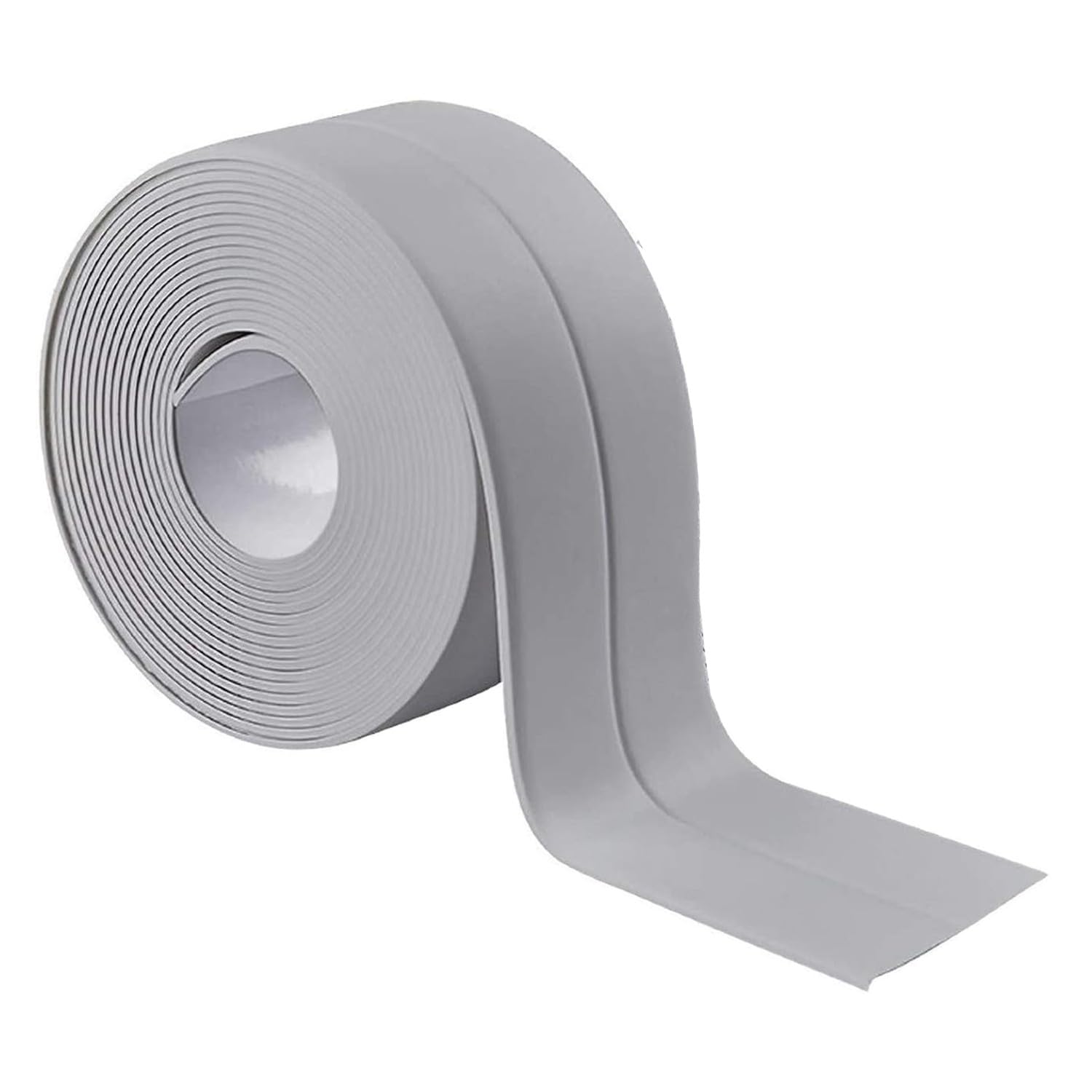 HEXONIQ® Bath Sealant Strip, Waterproof Caulk Tape, Flexible and Durable Self Adhesive Tape for Bathroom, Kitchen, Tub and Wall Corner Edges, 3.2m x 3.8cm, Grey, Pack of 1-image-5