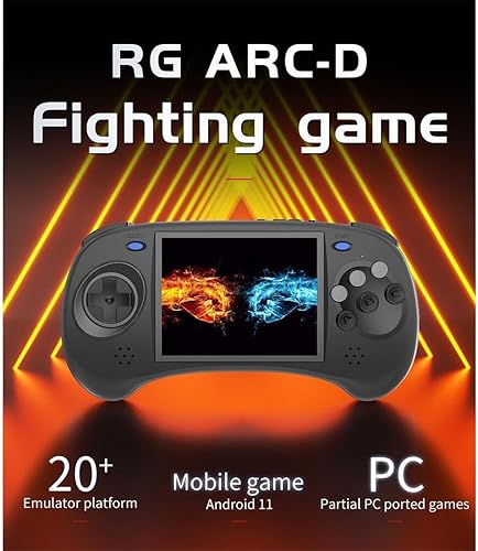 Miniatura 3 de RG ARC D Retro Video Consola de juegos portátil Sistema Linux RK3566 64Bit Reproductor de juegos 4 '' Pantalla IPS 128GB Almacenamiento 3500 mAh