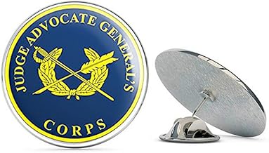 Round Judge Advocate General Corps Seal (JAG Law Insignia) Metal 0.75" Lapel Hat Pin Tie Tack Pinback