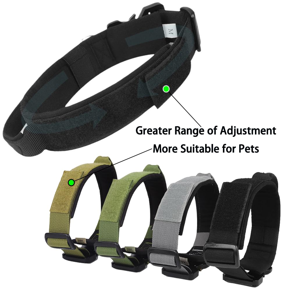 Outdoor Adventure Tactical Dog Collar, Police Use Heavy-Duty Nylon with Stainless Steel Buckle - Image 4