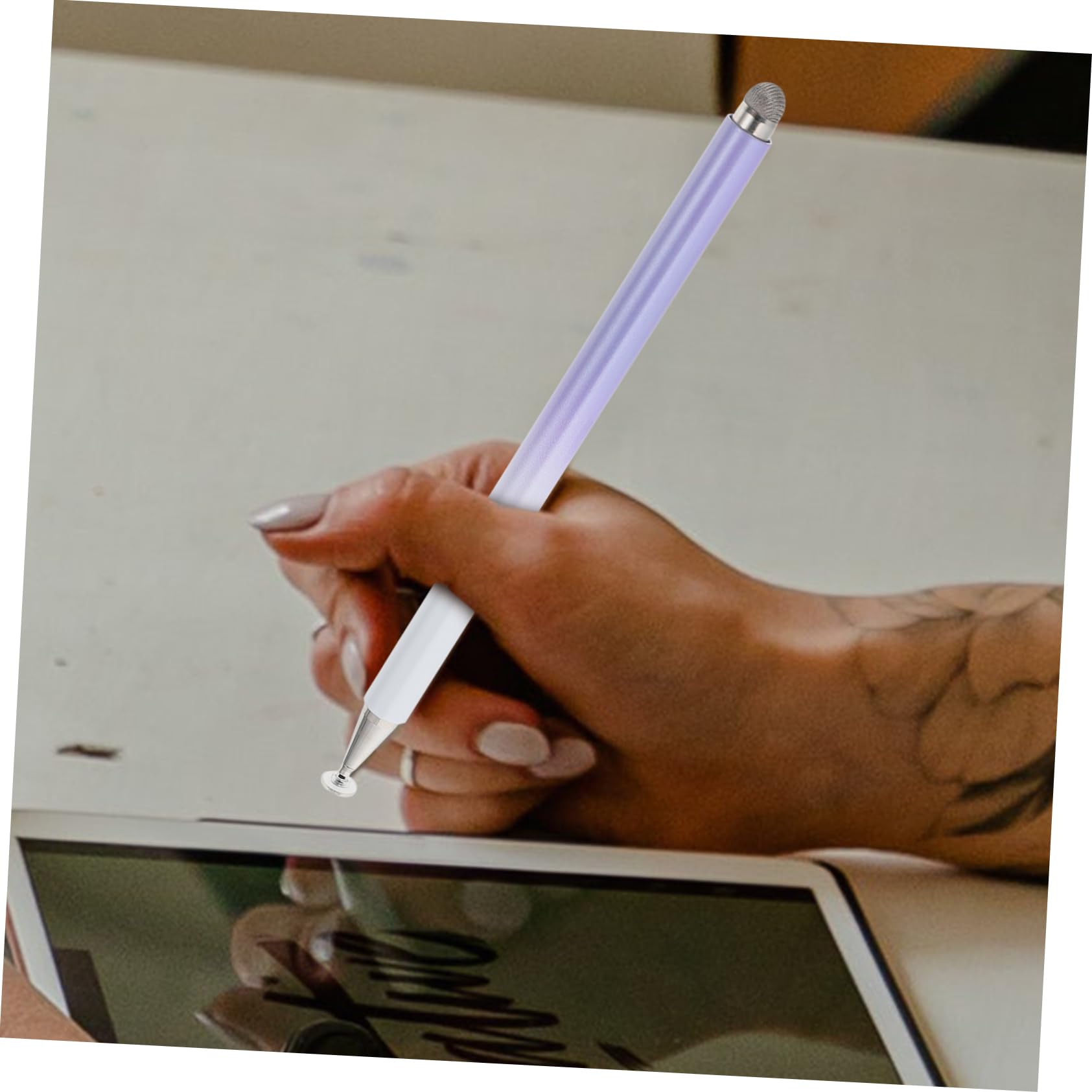 Uonlytech 4piezas Lápiz Stylus Capacitivo De Alta Sensibilidad para Pantalla Táctil Compatible iOS y Tablets Diseño De Color Degradado