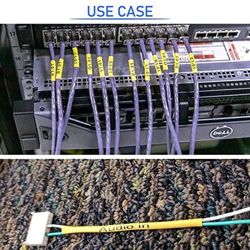 USUPERINK 3 Pack Compatible for Brother Ptouch HSe-611 HSe611 HS-611 HS611 Black on Yellow 5.8mm 0.23\'\' Heat Shrink Tubing Label Tape for Wire Cable use in PT-D600 P700 P750W P900 Label Printer - Thumbnail 7