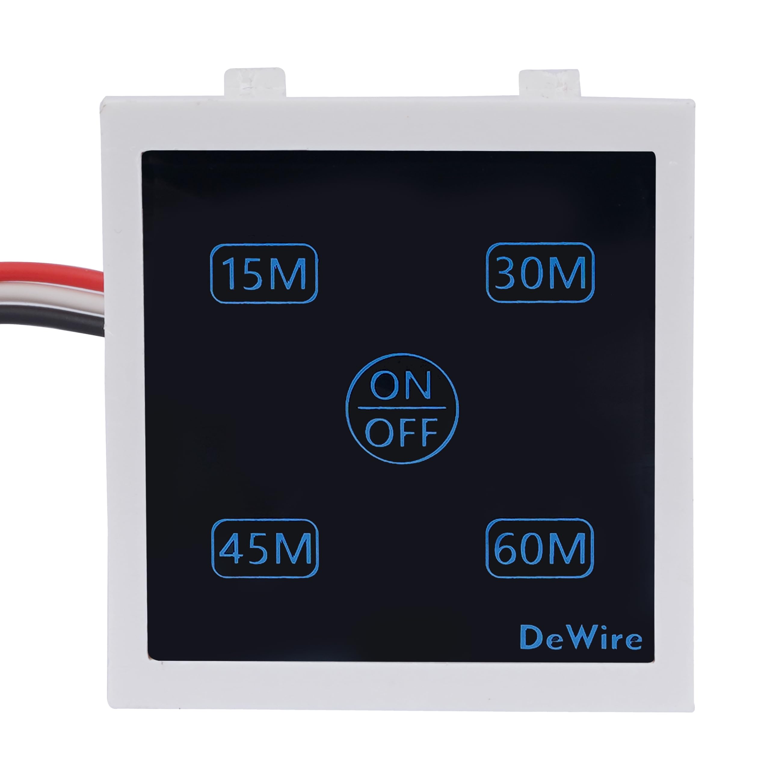 Auto Cut Off Timer 1 Way Switch For Water Motor Pump,Water Heater,Exhaust Fans,Mosquito Repellent,Humidifier,Air Purifier,Room Heaters & Lighting Loads Up To 10 AMPS (15,30,45,60 Mins),White