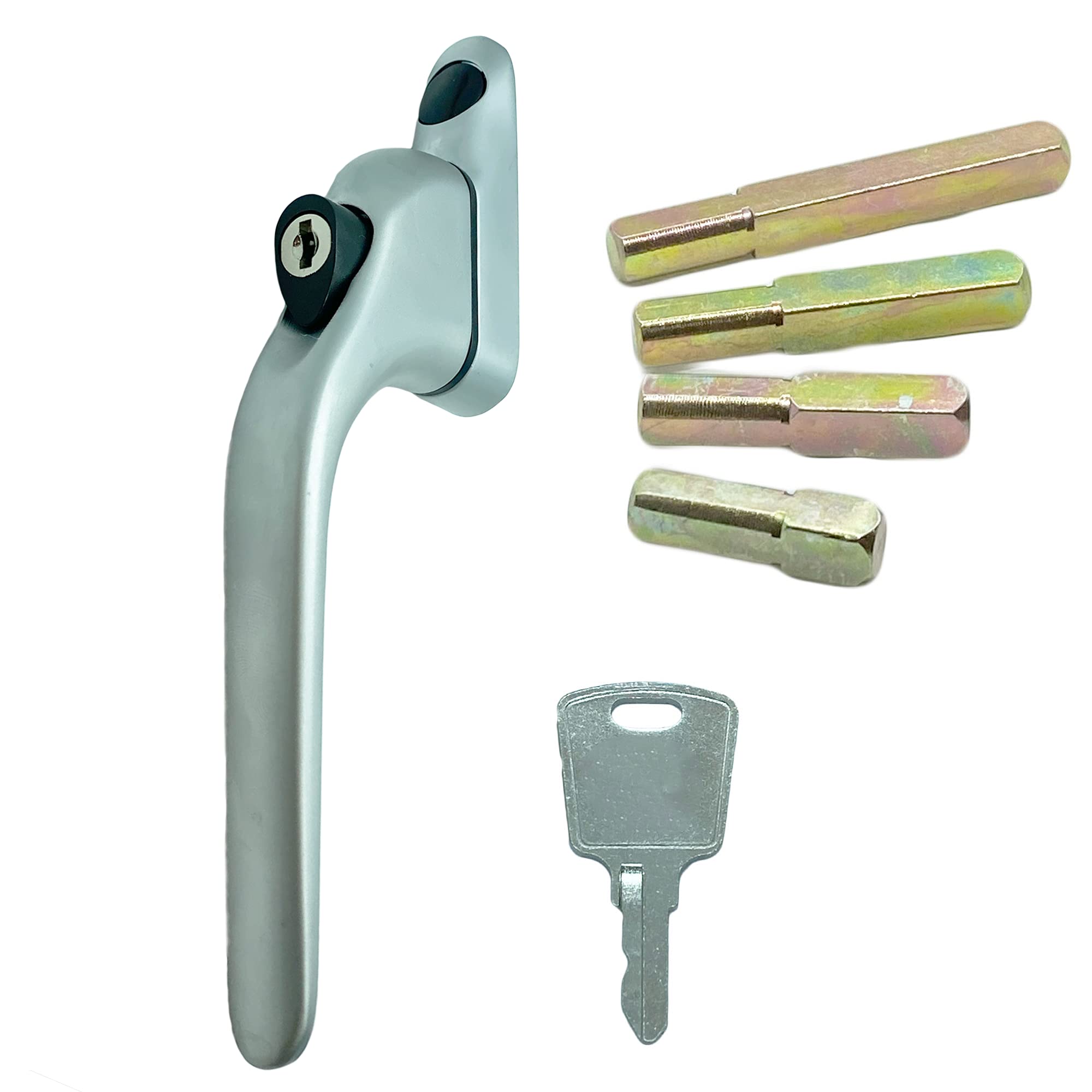 Flexi Smart Handle plata con husillo inteligente para ventanas de doble acristalamiento