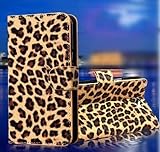 Wallet Leopard Skin Flip PU Leather Pouch Stand Case Cover for Blu Studio 6.0 HD D650A