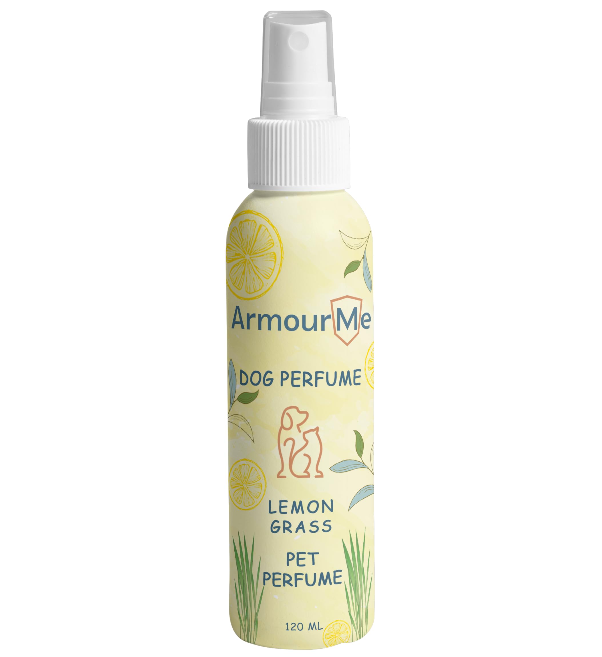 Pet Perfume Spray | Dog Perfume & Cat perfume | Natural Deodorizer Spray for Pets | Eliminates Odors for Smelly Pets, pH Balanced, Free from Sulfates, Colorants, and Parabens. (Lemon Grass)