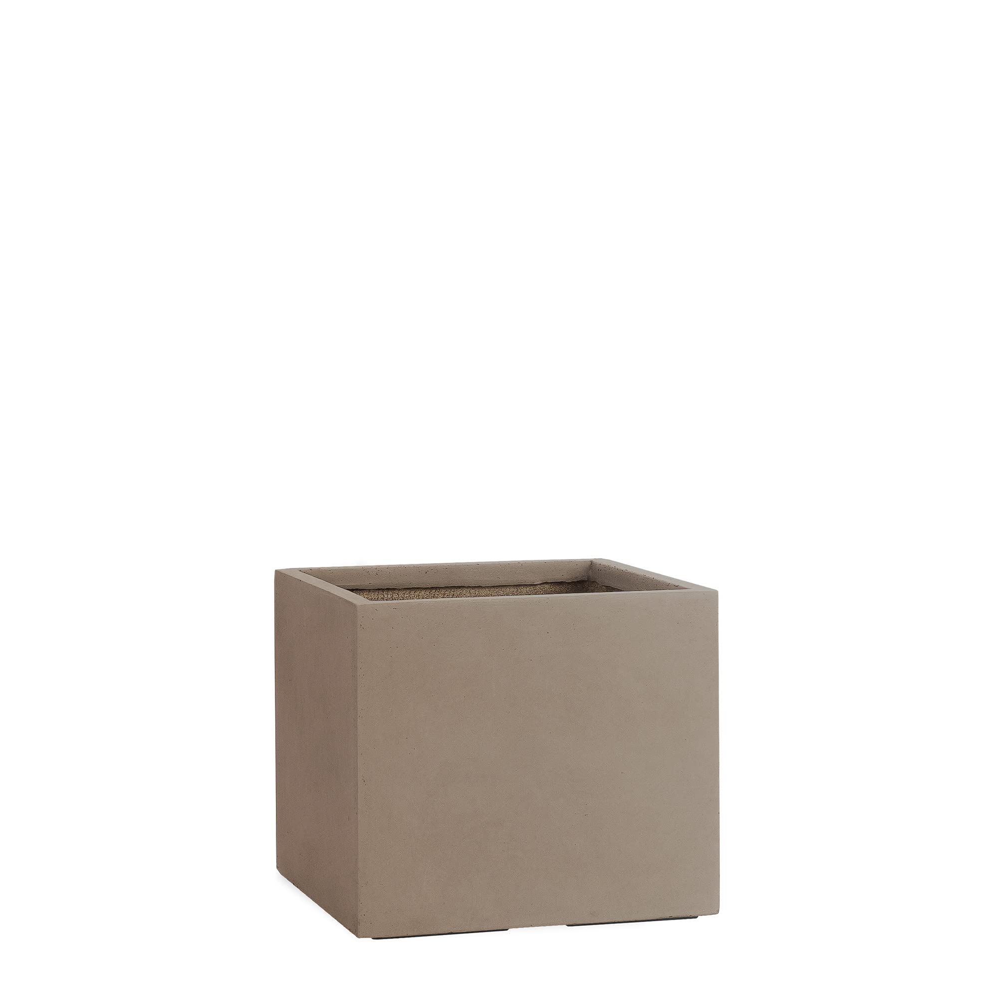 Pflanzwerk® Pot de Fleur Cube Jardinière Chocolate 30x34x34cm *Résistant au Gel* *Protection UV* *Qualité européenne*
