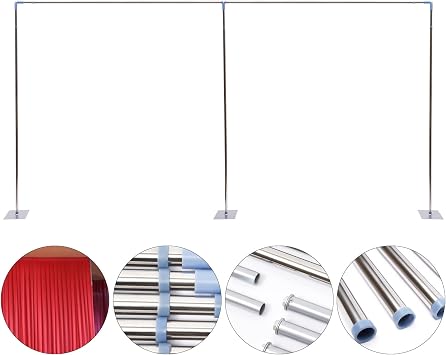 10'X 20' Pipe and Drape Backdrop Kit Heavy Duty Backdrop Stand for Parties, Background Stand, Pipe Stand Curtain Frame