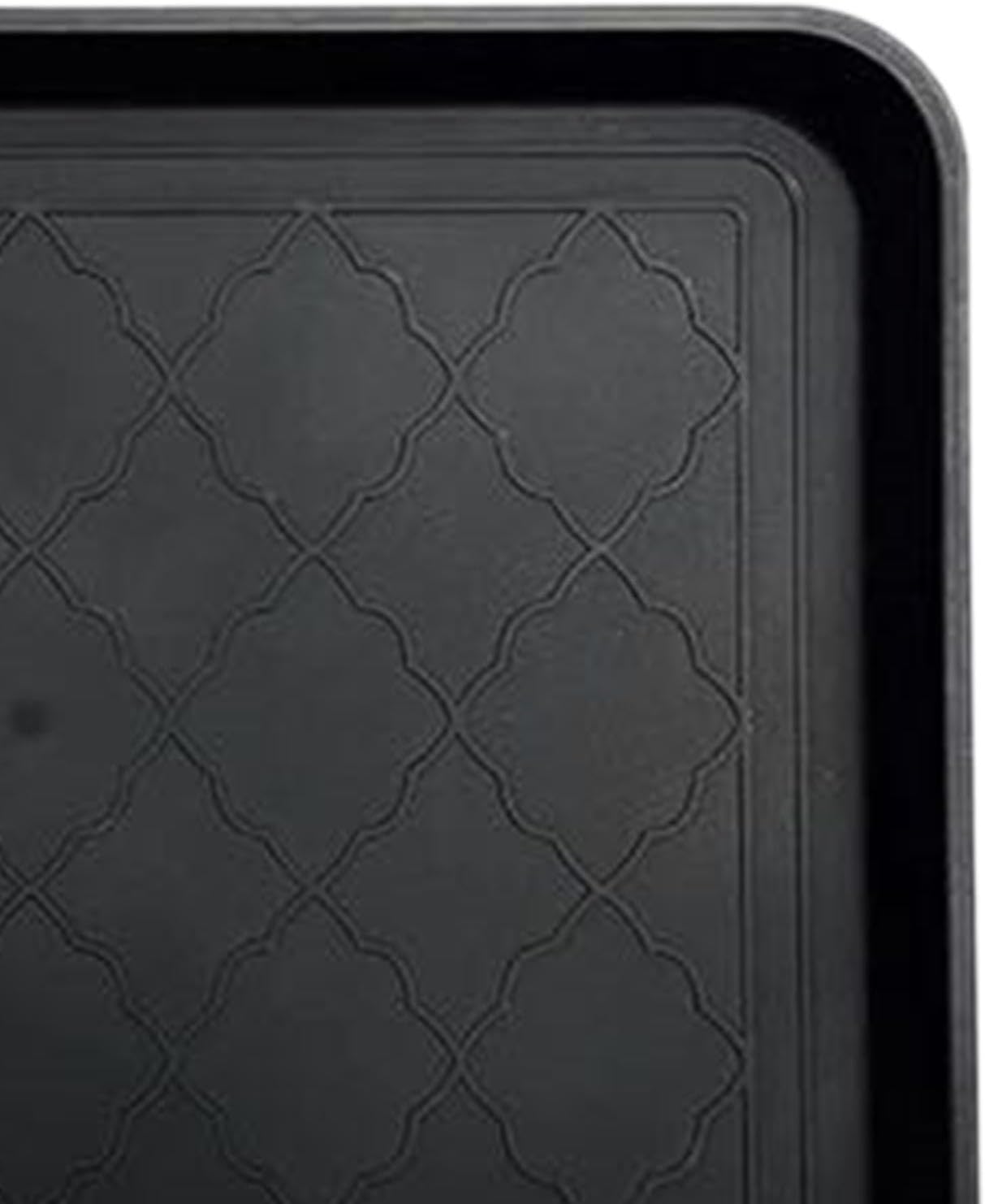 Sturdy Shoe Tray, Versatile Pet Mat, Organizer with Raised Edge, Functional Multipurpose Pan, Smooth Tray with Minimal Design, Protective Base for Garage Front Door and Home Yard