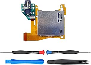 ElecGear Game Card Reader Replacement for Nintendo Switch LITE HDH-001, Game Card Adapter Slot PCB Module with Headphone Jack, Repair Part Tool Kit Included