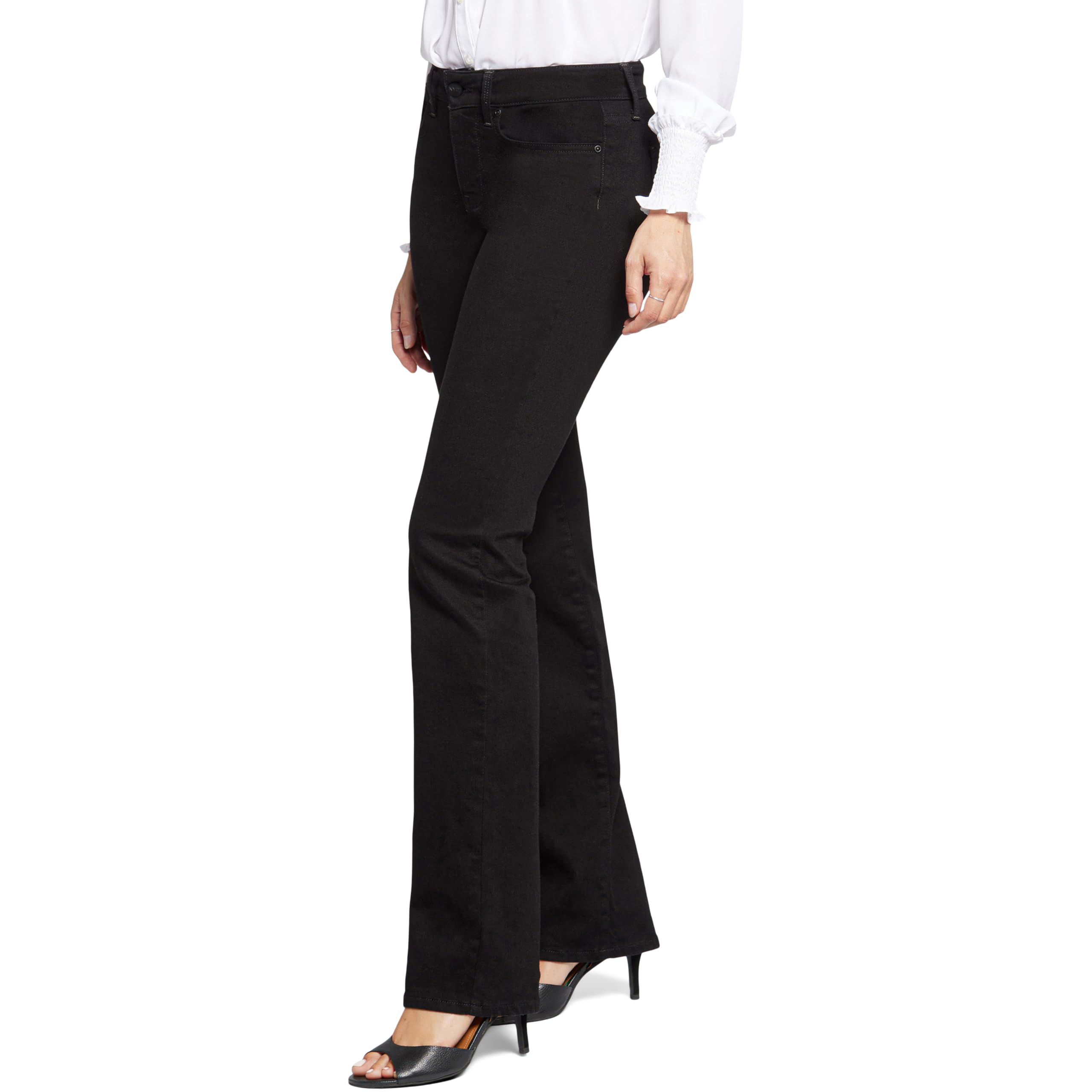 NYDJ womens Marilyn Straight Denim jeans, Black Bdm, 12 US — view 3