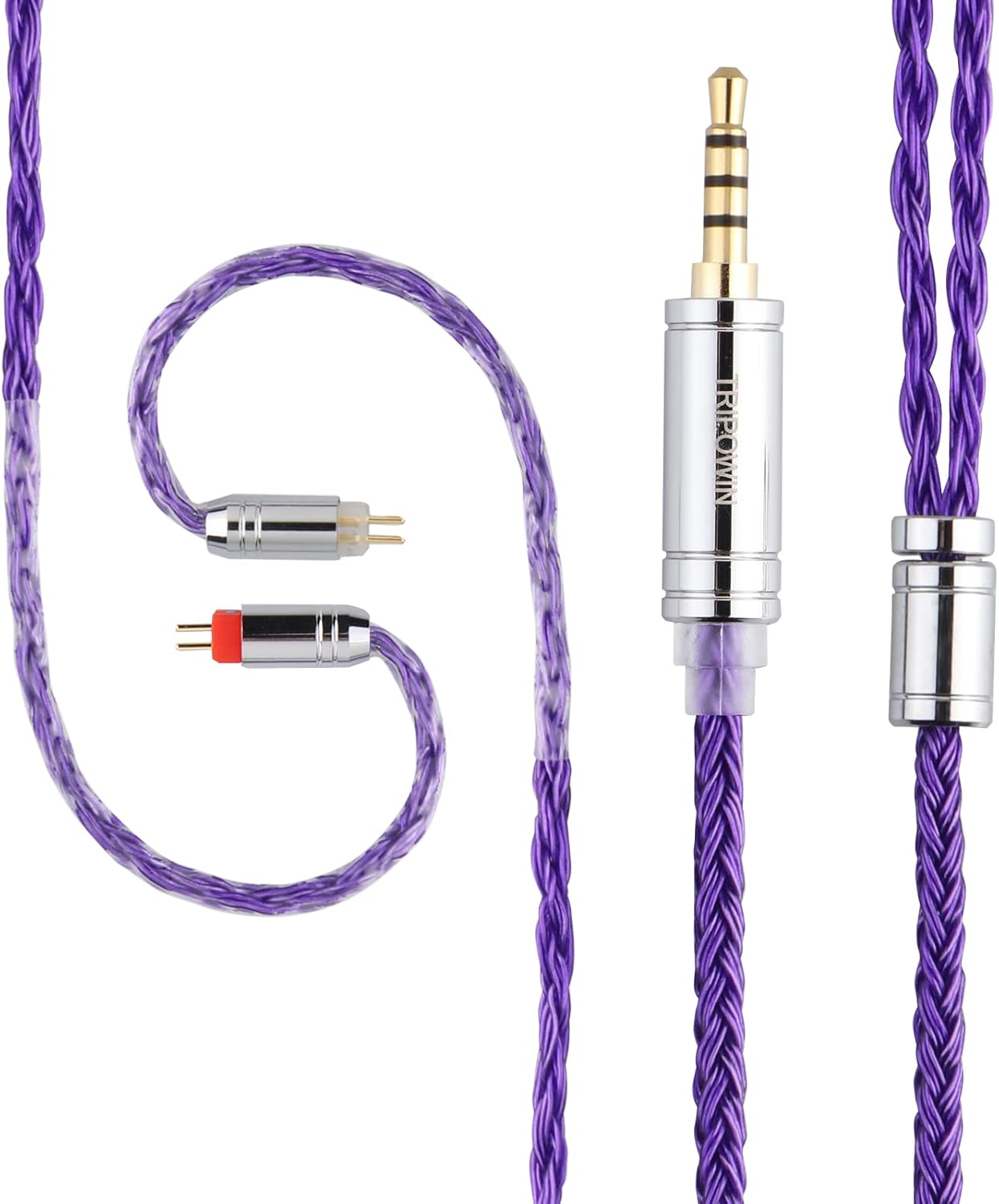 Linsoul Kiwi Ears Quartet 2DD+2BA Hybrid in-Ear Monitor + Tripowin Zonie 16 Core Silver Plated Cable