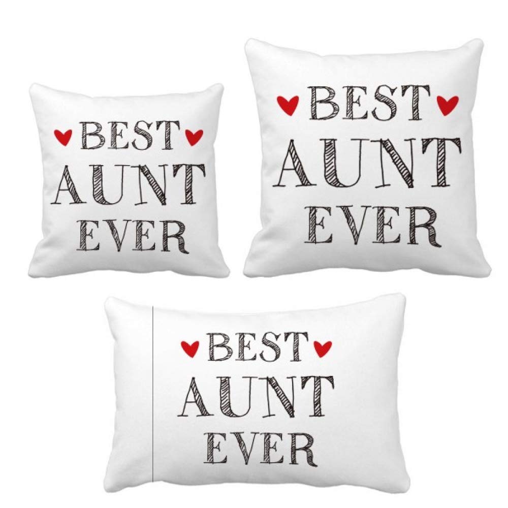 Coussin Best Aunt Ever pour témoigner votre affection à votre tante