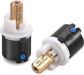 RP60400 Delta Faucet Valve Stem Cartridge Replacement for Delta Two Handle Diamond Seal Technology Bathroom Sink Bathtub Shower Faucet and Beverage Faucet, Delta Faucet Stem Assembly Repair Kit