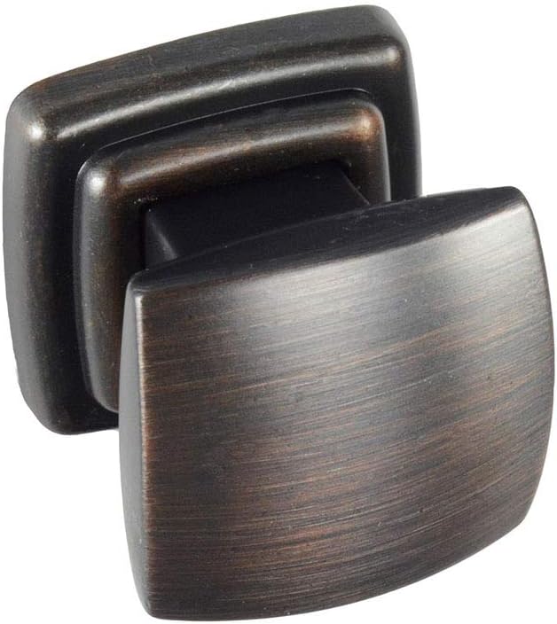 Knob Deals #1291-1-1/4" x 1-1/4" Cabinet Knob, Oil-Rubbed Bronze - 25 Pack