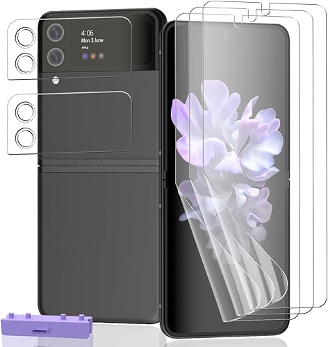 Miniatura 11 de Paquete de 3+2 protectores de pantalla para Samsung Galaxy S25 Ultra Flexible TPU Film (no vidrio) con protector de lente de cámara de vidrio