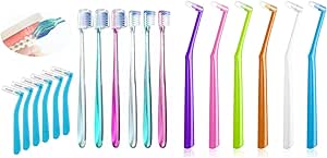 Amazon.com : Fregum V-Shaped Orthodontic Toothbrush for Braces with ...