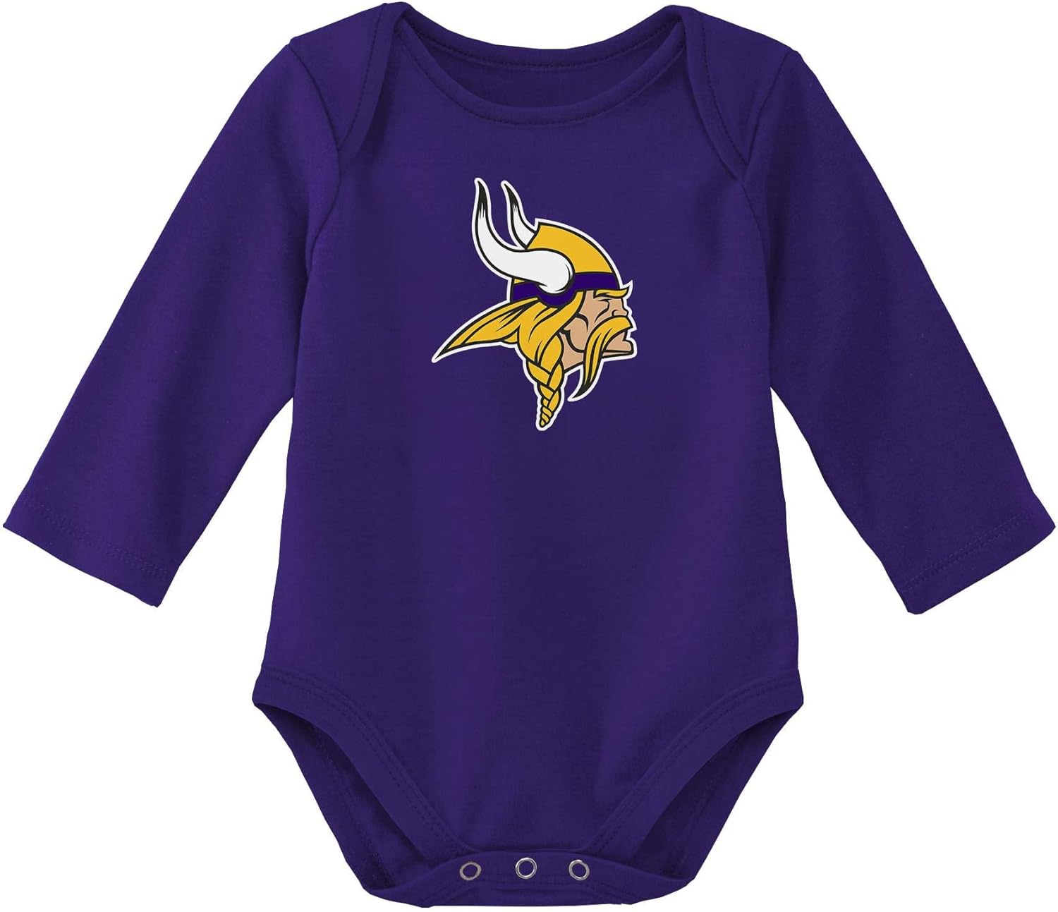 Outerstuff NFL Newborn & Infants 0-24 Months Official Primary Logo Long Sleeve Creeper Bodysuit Romper
