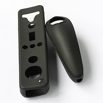 Silicone Protective Skin Case Cover for Wii Remote & Nunchuck Controller Black