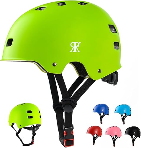 Casco de bicicleta para niños y jóvenes, casco de bicicleta para niños de 5-8-10-12-14 años, ajustable y multideportivo para patineta, patinaje en