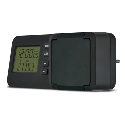 REV Stromzähler - messen Sie Ihren Stromverbrauch, Energiekostenmessgerät, geeignet für...