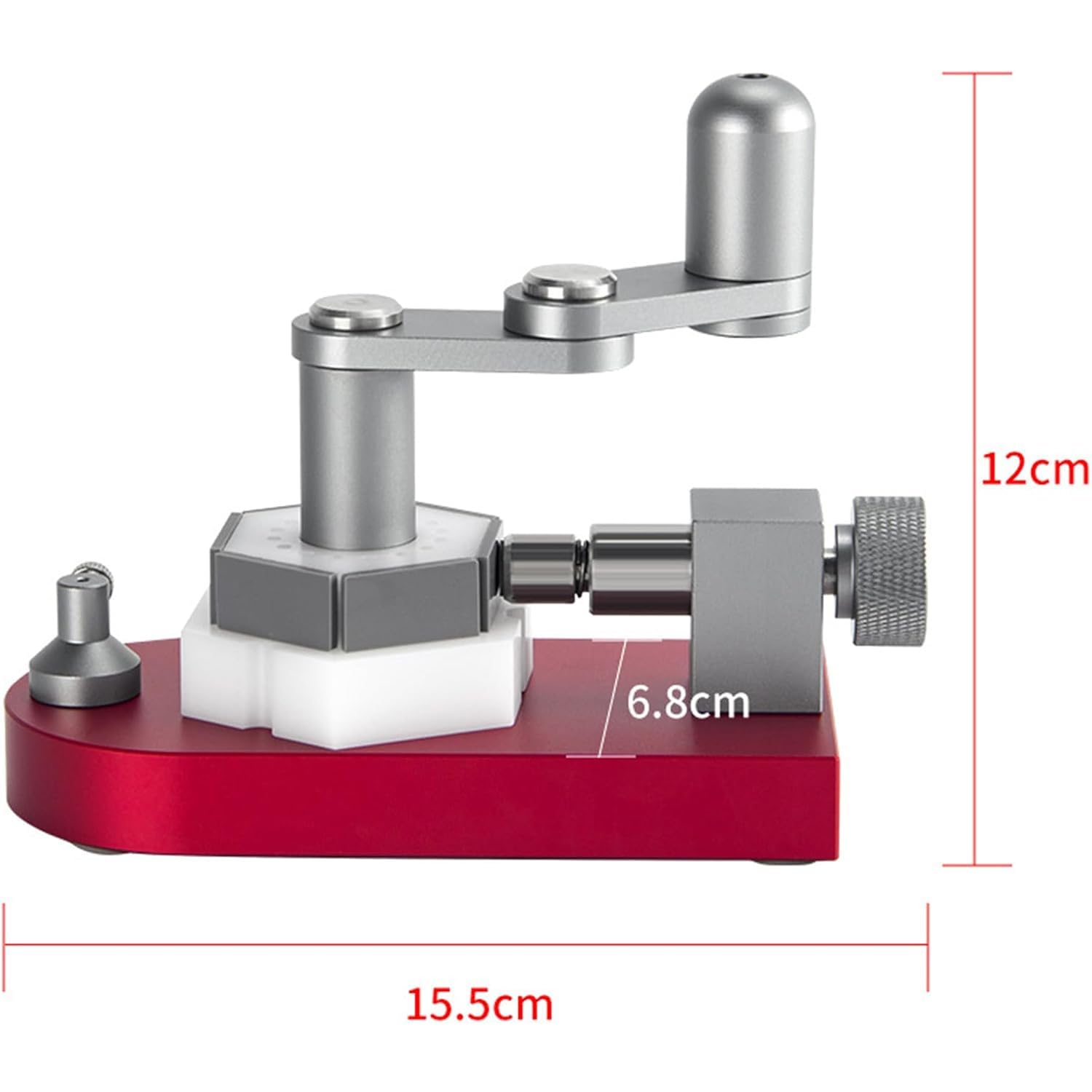 Herramienta para quitar eslabones de reloj, ajustador de correa ajustable, diseño de metal duradero, fácil de usar, kit completo para reparaciones de relojes