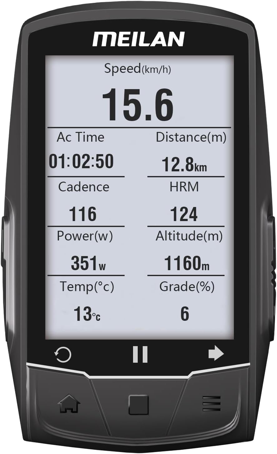 MEILAN Finder GPS Bike Computer with Realtime Route