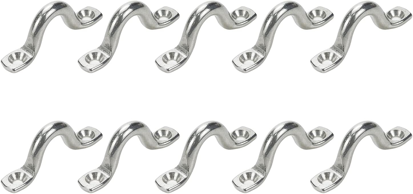 Xiaoyztan 4 Pcs M8 Stainless Steel Ceiling Hooks Wall Mount UHook for HeavyDuty