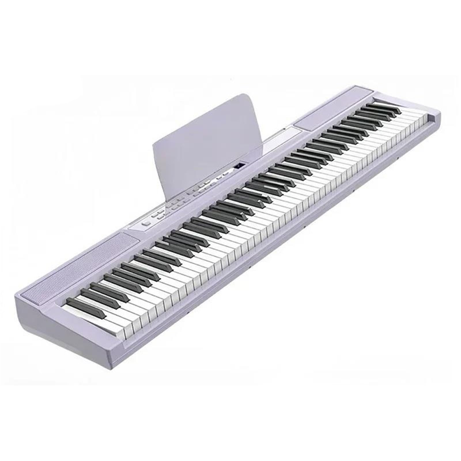 Profesjonalne Pianino Elektroniczne Elektroniczne Pianino Dla Dorosłych 88 Klawiszy Klawiatura Dla Początkujących Przenośny Profesjonalny Instrument(Type5 Purple)