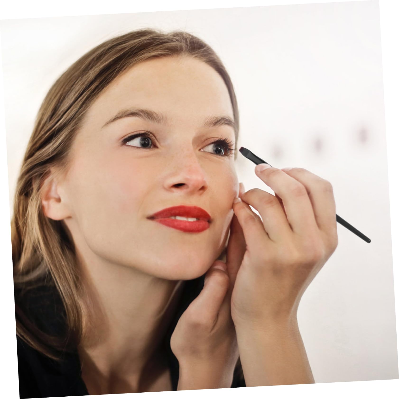 FRCOLOR 48 pennelli per eyeliner, per il trucco degli occhi, pennello per la precisione degli occhi, pennello per il trucco degli, pennello per il trucco degli, pennello per il trucco