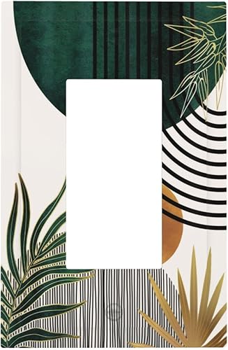 Miniatura 24 de Placa de pared de doble palanca de 2 cuadrillas con diamantes brillantes con diamantes, bonito ojo fucsia, placa frontal decorativa para dormitorio