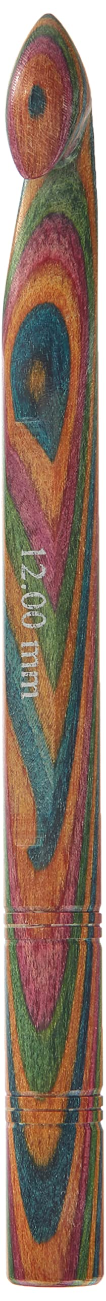 KnitPro Symfonie Single Ended Crochet Hook, Multicolour, 12.00mm