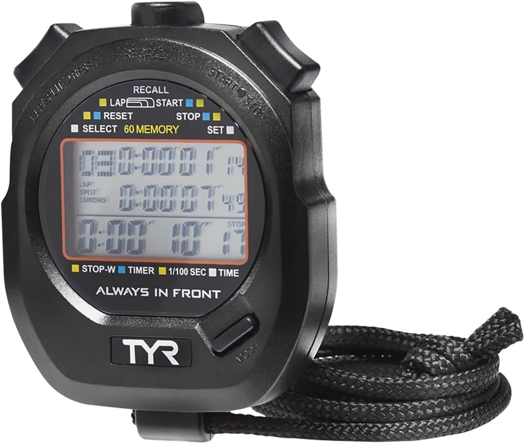 TYR Z200 Stopwatch – Professional Digital Timer with Split Memory