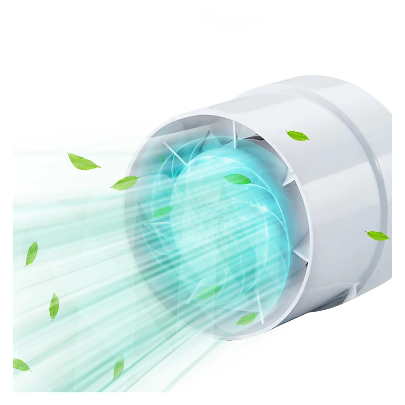 Ventola Aspirazione, Ventilatore Di Scarico In ABS Rotondo Silenzioso WC A Risparmio Energetico Condotto Di Estrazione In Linea For Serra Ventilatore Di Sfiato For Bagno Impermeabile Bianco ,per Bagno