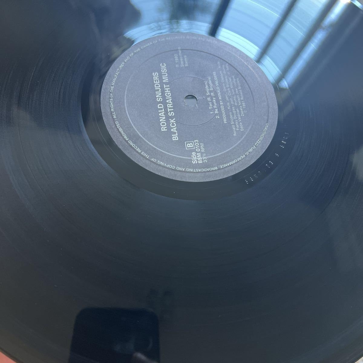 [レコード] Ronald Snijders Black Straight LP Ronald Snijders – Black Straight Music – Vinyl (CBS Pressing