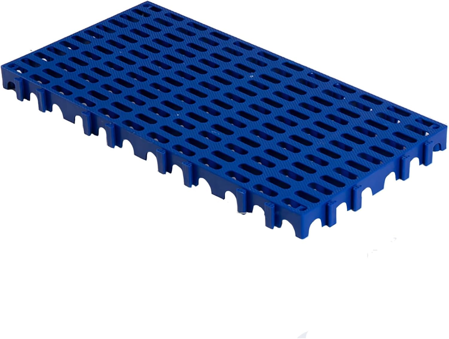 Plastic Pallets Waterproof Storage Grid Pad Nestable Floor Pallet Breathable Grids Article Racks for Garage Kitchen Supermarket Closet Platform(Red)