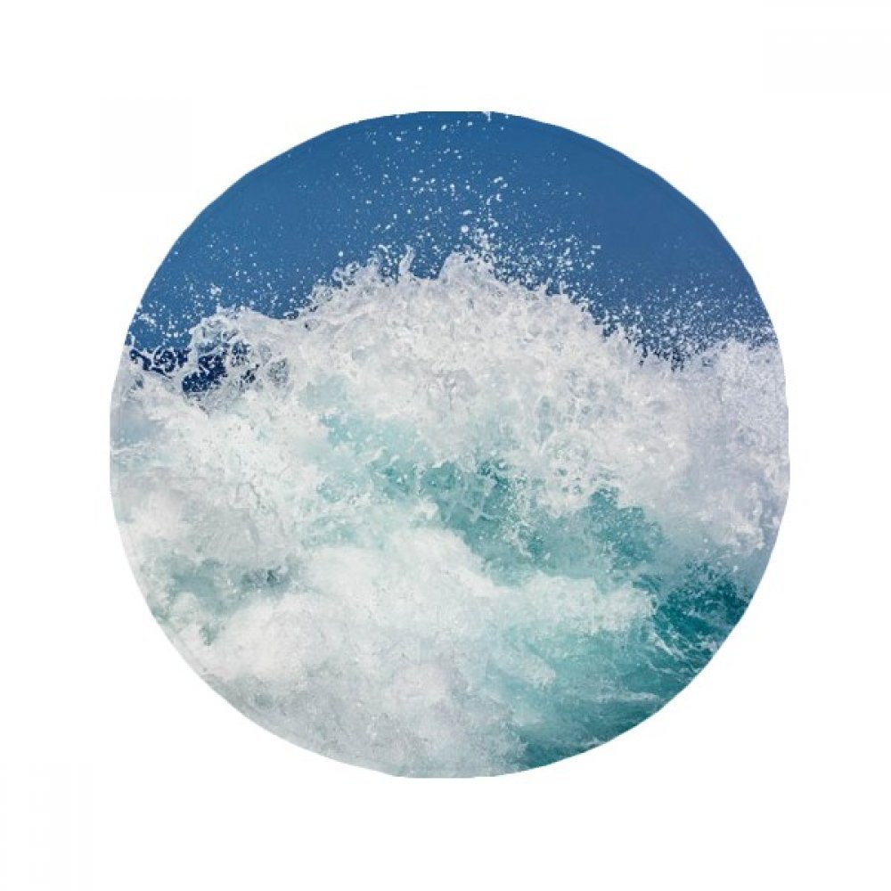 Tapis de sol océan vague marine pour sécuriser la salle de bain