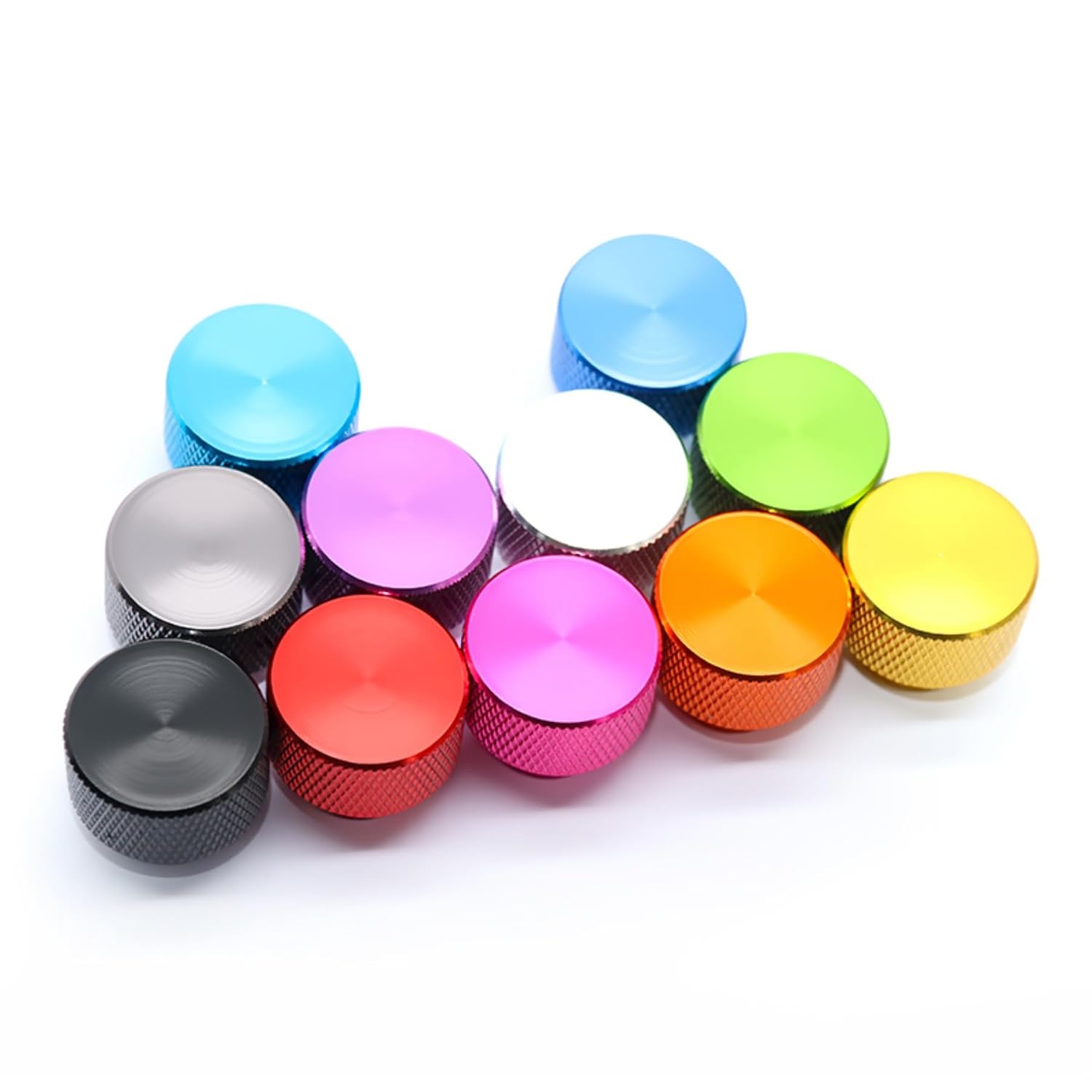 6063 Aluminum Alloy Textured T-Type Blind Hole Hand-Tightening Nut, High Head Nut, DIY Toy Furniture & Home Use Series, M3 to M10 (Royal Blue, M6x1.0=6pcs (Head 25mm))