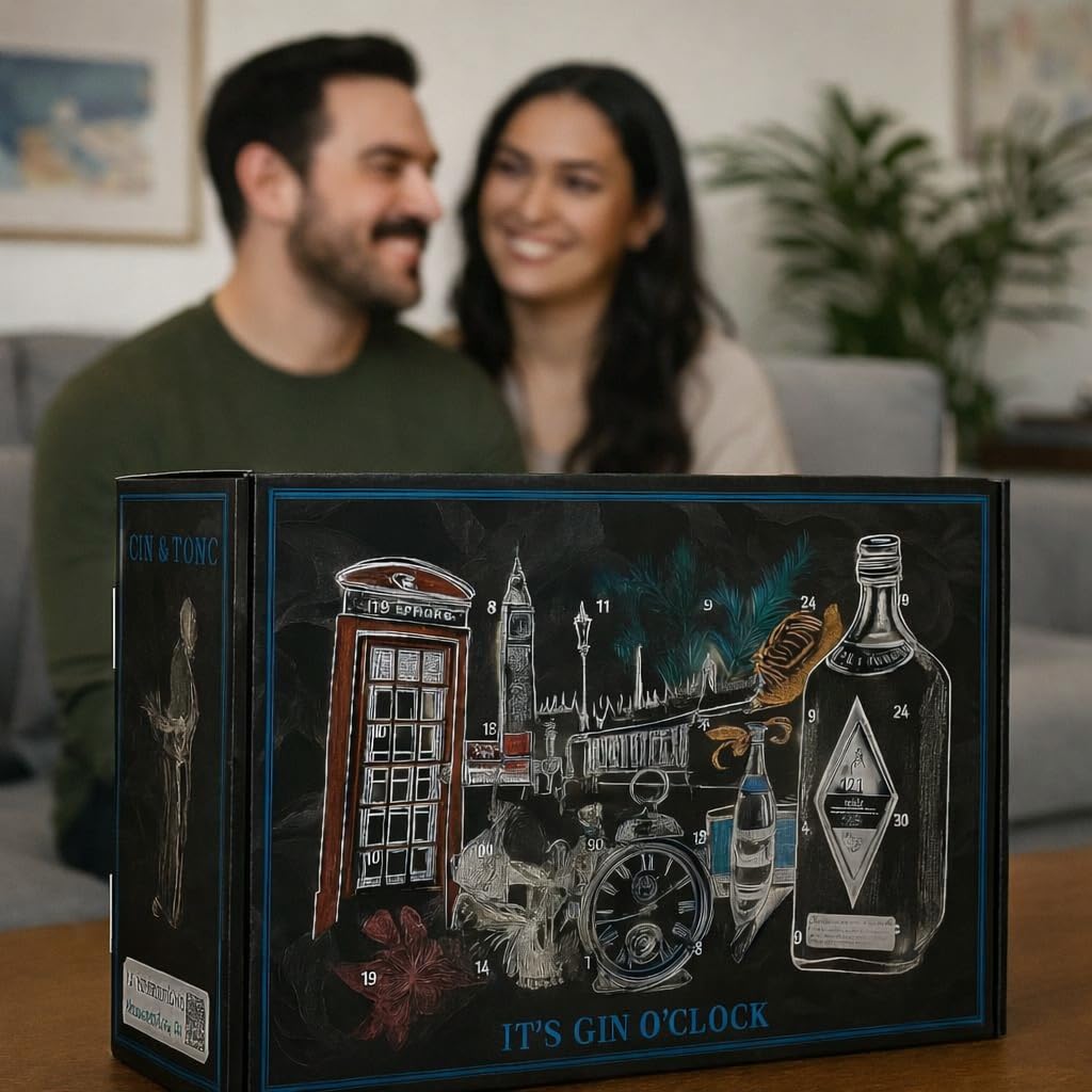Gin Tonic Adventskalender – 12 Gin-Miniaturen & 12 Tonic-Minis Tasting-Set