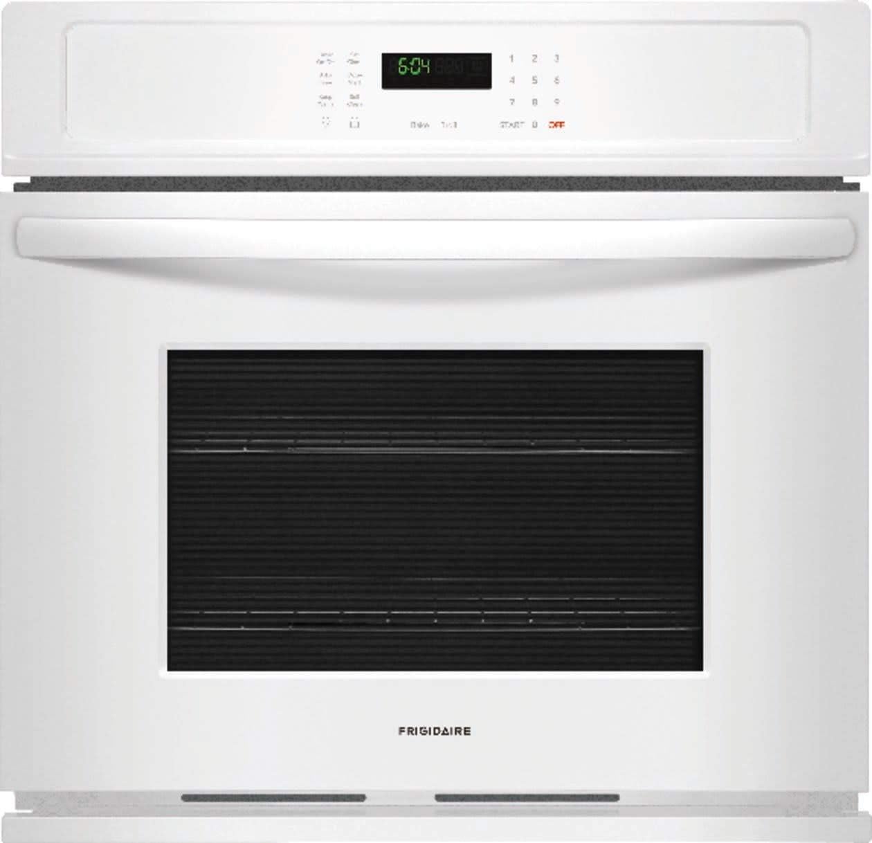 Frigidaire FFEW2726TW 27" Star K Certified Single Wall Oven with 3.8 cu. ft. Capacity 2 Oven Racks Keep Warm Setting ADA Compliant and Vari Broil Option in White