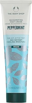 The Body Shop Peppermint Intensive Cooling Foot Rescue Cream, 100ml - Rehydrates dry heels & combat odour