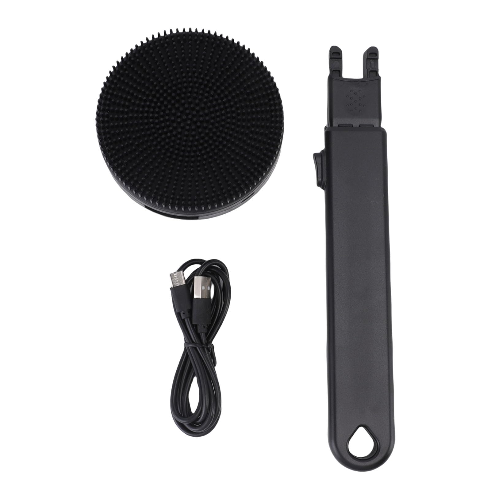 Yctze Spazzola Elettrica per la Schiena, Spazzola per il Corpo Ricaricabile con Manico Lungo per Esfoliante e Massaggio, per la Pulizia Delicata della Pelle in Silicone Morbido con Batteria 1100 MAh