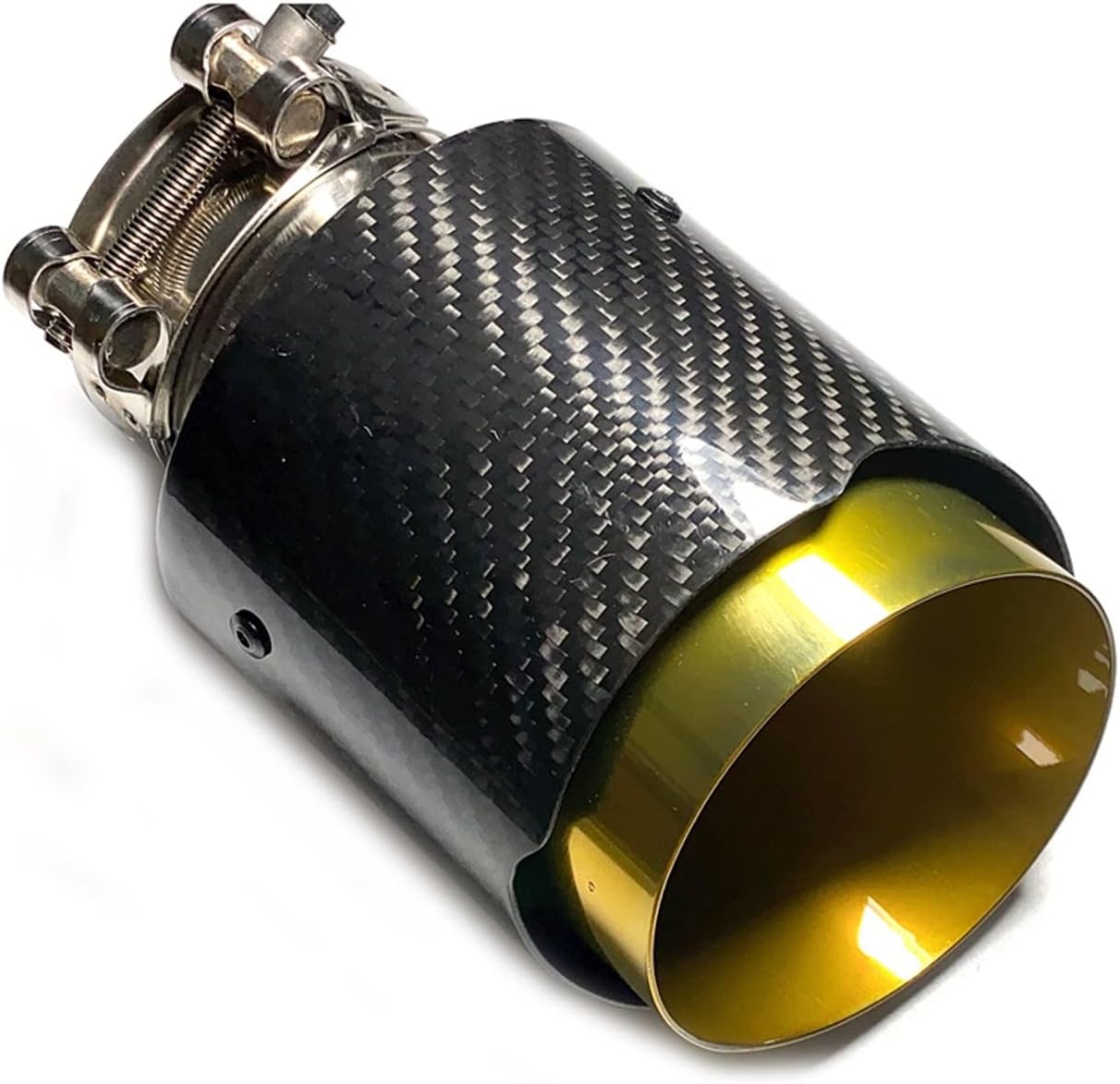 車の排気管 1PC 車の排気管ストレート光沢のあるツイルカーボンテールエンドチップ黒ステンレス鋼マフラーパイプ テールパイプ (色 テールパイプ 1  個ステンレス鋼ストレートマフラー先端フランジ車の排気テールパイプ光沢のあるカーボンテールエンドブルー F30 テー 排気 ... 車用排気管 1PC 車ユニバーサルゴールデンインナーパイプ光沢のある黒のカーボンファイバー排気マフラー先端排気テール先端テールパイプ