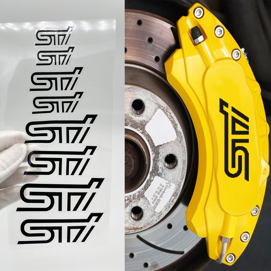 Amazon.co.jp: STI スバル ブレーキキャリパー ステッカー