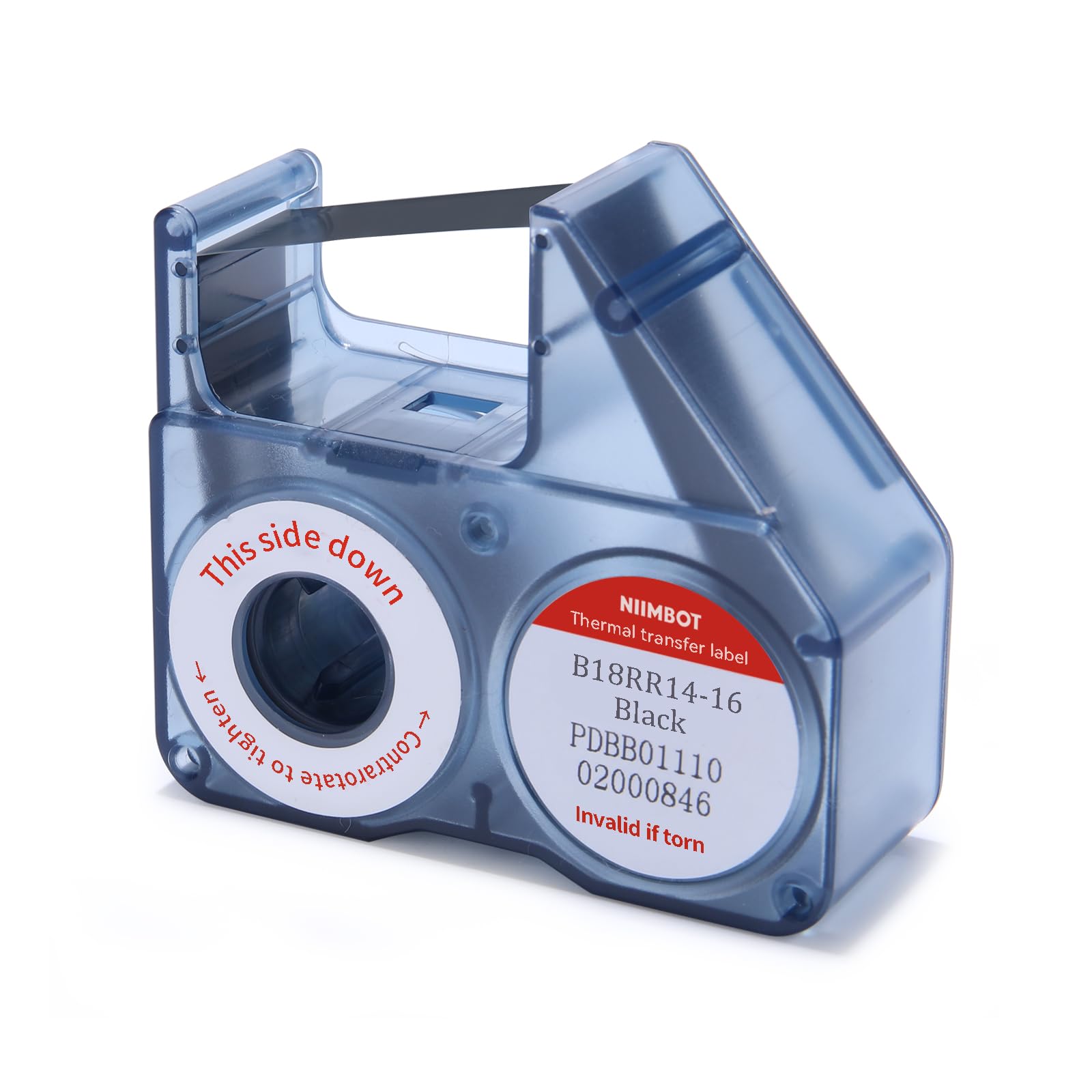 NIIMBOT Compatible Labeling Ribbon, Replacement Refill Tapes for B18/N1 Thermal Transfer Label Printer, Clear Printing Long Storage Time, Up to 16