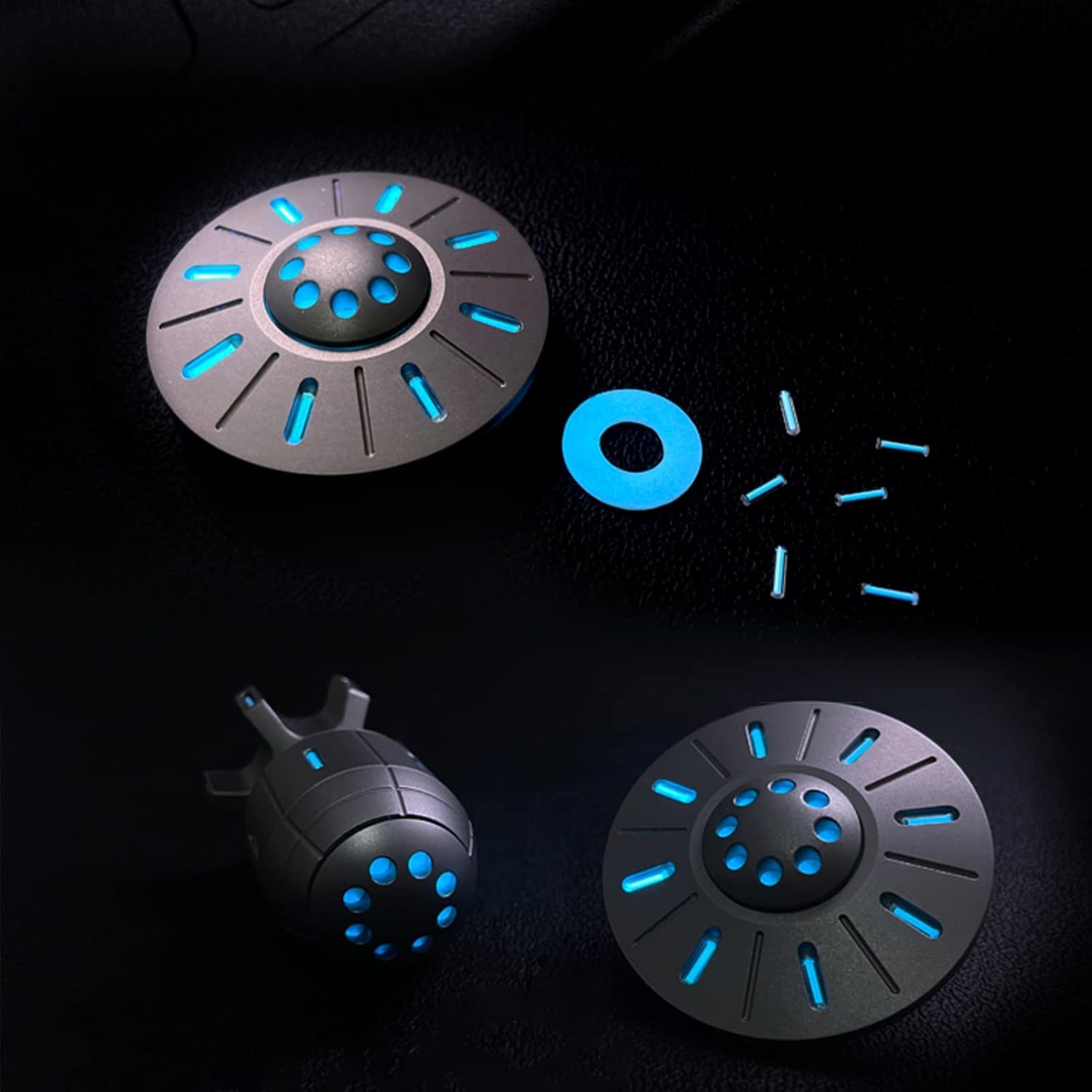 UFO Fidget Spinner Flying Saucer Stress Reducer Entlastet Spielzeug Für Teenager, Finger Hand Spinner Spielzeug Für Home Office Klassenzimmer