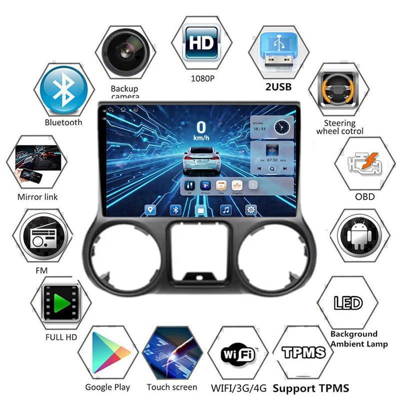 Autoradio Android pour Polo 4 (2004-2009) avec écran tactile 9 pouces et double connexion Bluetooth - 4