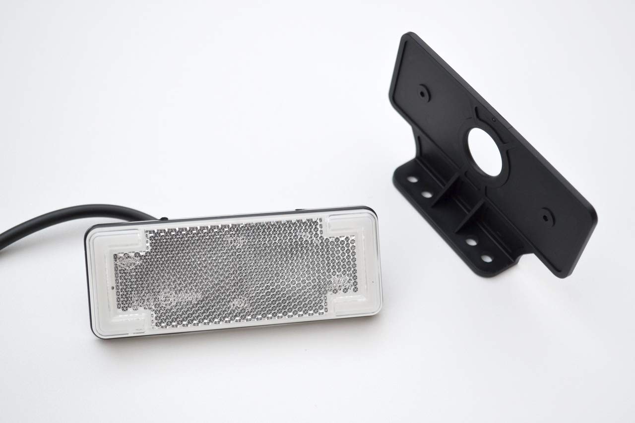 8 x 12/24 V LED białe neonowe przednie boczne obrysowe światła pozycyjne z uchwytami podwozia ciężarówki przyczepa busa kempingowego